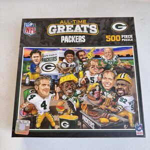 Green Bay Packers All Time Greats Puzzle 500 Pieces NFL New With Brett Favre